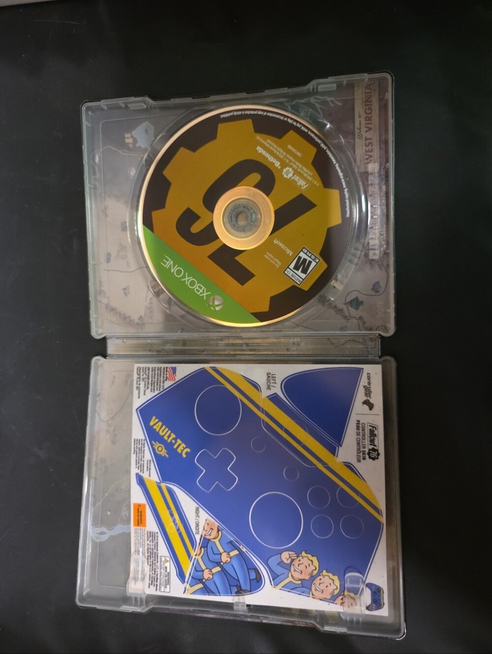 Xbox One Fallout 76 Steelbook Edition Disc Controller Skin 2018 - Picture 5 of 10
